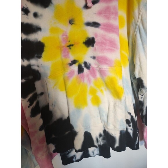 Ivory Ella Womens Tie Dye Hoodie Sweatshirt XL Rainbow Elephant Organic Cotton - Picture 4 of 7